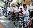 First of its kind: Schoolchildren in Jayanagar will soon be able to use dedicated bicycle lanes, a pilot project of the Bruhat Bangalore Mahanagara Palike.