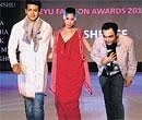 Showstopper: Actor Raghu Mukherjee, model Apoorva and designer Raj Shroff.