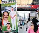 Irksome Hoardings block the movement on pavements.
