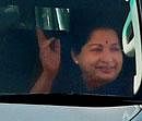 Tamil Nadu Chief Minister J Jayalalitha arrives to appear before a special trial court in Bangalore on Tuesday in connection with a disproportionate asset case. PTI