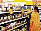 A shopper looks for products at a More Hypermarket outlet in Bangalore. DH&#8200;Photo by S K Dinesh