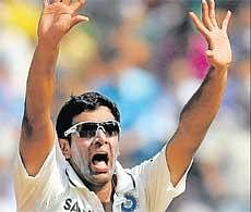 Off-spinning all-rounder R Ashwin, with 22 wickets and a century in three Tests, was easily the find of the series for India. AFP