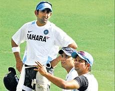 In The Same Boat: Gambhir, Sehwag and Raina all are in dire need of runs. AFP