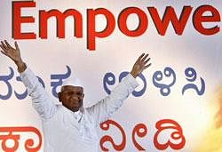 Indian anti-corruption activist Anna Hazare. AP