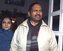 Suresh Kalmadi, accused of corruption in the Commonwealth Games, arrives home after he was freed from Tihar jail on January 19, 2012. AFP