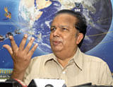 Former ISRO chief G Madhavan Nair. File photo