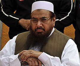 File photo of Chief of the Pakistan's outlawed Islamic hardliner Jamaat ud Dawa, Hafiz Mohammad Saeed. AFP Photo