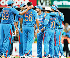 In a spot: India have an uphill task of winning two matches in a row to enter the final. AFP