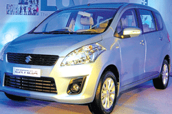 Maruti Suzuki India unveils its MUV 'Ertiga'