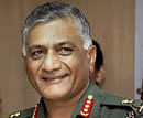 Army Chief Gen V K Singh. File Photo