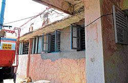 no Protection: The dilapidated police station in Mulbagal. dh photo