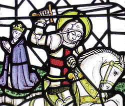 St George, the patron saint  of England