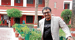 critically acclaimed Anurag Kashyap at his alma mater Hansraj College.