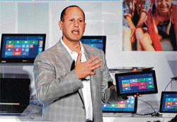 Microsoft Corporate Vice President Steve Guggenheimer at the recently concluded Computex in Taipei. AP