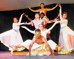 Fusion: Natya Nectar Dance Company gave a spectacular performance during the July 4 celebration.
