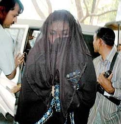 File photo of Zaheera Sheikh, the prime witness in the Best Bakery case.  PTI