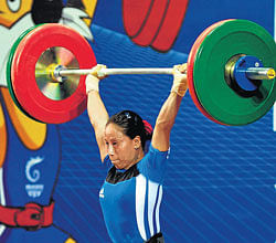 BIG&#8200;DREAM: Lifter N Soniya Chanu will look to snatch a medal at the London Olympics. DH FILE&#8200;PHOTO