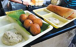 crisp Mangalore bajjis and masala dosa.