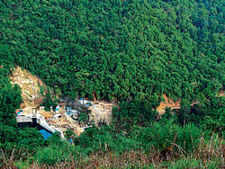 Under scanner: A view of Maruthi Power Gen project site in the pristine Western Ghats. File photo