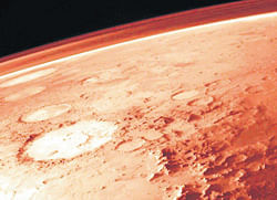 A view of Mars atmosphere.  (Pic courtesy: En.wikipedia.org website)