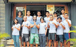 Art form: The group involved in practising mixed martial arts in Mysore.  (Pic by special arrangement)