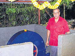 J K Rathnakar from Koppa who set the hydro power unit in a span of 15 days.