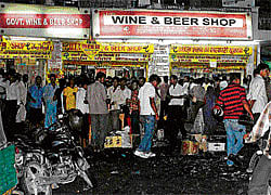 Residents not high on liquor vends