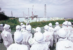after effects: A tour of the Fukushima nuclear plant in May, a year after the disaster. A bunker at the plant was videotaped during the  crisis.