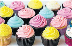 sweet Colourful cupcakes