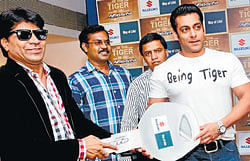 Excited: The winners with Salman Khan.