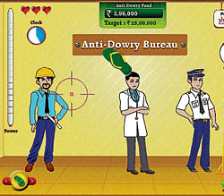 Serious Stance Angry Brides, an online game againts dowry, has gained popularity.