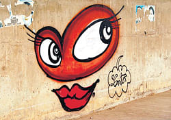 art for all A wall in Delhi, beautified by Hulchul.