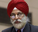 IB chief Nehchal Sandhu speaks at the All India Conference of DGPs / IGPs at Vigyan Bhavan in New Delhi on Thursday. PTI