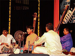 in harmony Shrinivas Joshi and his troupe.