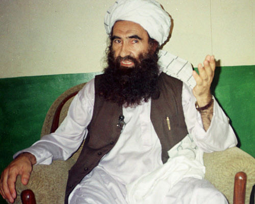 In this Aug. 22, 1998, file photo, Jalaluddin Haqqani, founder of the militant group the Haqqani network, speaks during an interview in Miram Shah, Pakistan. The Obama administration faces a weekend deadline to decide whether the Pakistan-based Haqqani network should be declared a terrorist organization, a complicated political decision as the U.S. withdraws from Afghanistan and pushes for a reconciliation pact to end more than a decade of warfare. (AP Photo/Mohammed Riaz, File)