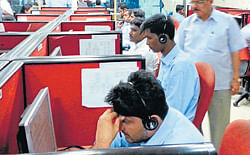 New effort: Customer support executives at the Distribution Control Centre.