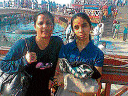 Meenakshi (left) who was gunned down on Tuesday. DH&#8200;PHOTO