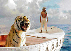 Coming soon: A still from Ang Lees movie, Life of Pi, based on Yann Martels book of the same name.