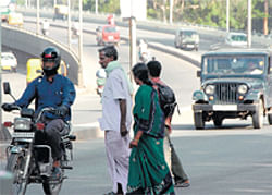 watch out Negligent traffic management and poor infrastructure make Bangalore a pedestrian-unfriendly city.