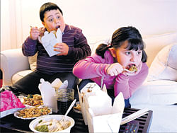 serious issue Children develop obesity because of poor eating habits and lack of exercise.