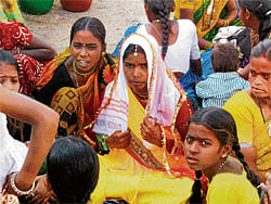 CHILDHOOD LOST. Early marriages are still prevalent in India. Pic COURTESY WFS.