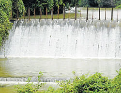 A view of Kootuhole which is the source of water supply to Madikeri city. dh photo
