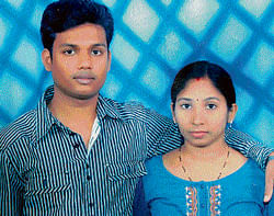 tragic: A file photo of Vishwajith Bhagat Das and his  wife Preethi.