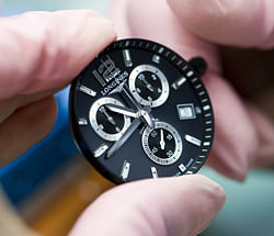A wrist watch of Swiss watch maker Longines is assembled at the company headquarters in Saint-Imier September 27, 2012. REUTERS