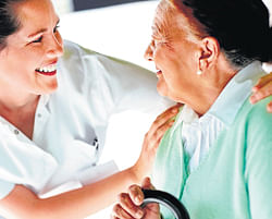 HELPING HANDS: &#8200;Helping patients feel they are not abandoned is a key goal of palliative care.