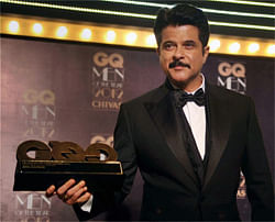 Bollywood actor Anil Kapoor attends an award ceremony in Mumbai on Sunday evening. PTI Photo