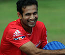 Delhi Daredevils cricketer Irfan Pathan during training at Wanderers Stadium in Johannesburg ahead of the Champions League T20 (CLT20) against the Kolkata Knight Riders on October 13. AFP