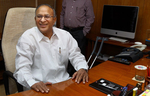 Science & Technology MinisterJaipal Reddy after taking charge in New Delhi on Monday. PTI Photo by Kamal Kishore