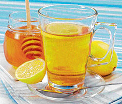 sweet remedy: Honey provides relief to throat.