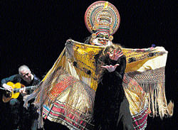 Amalgamation: Kathakali and flamenco artistes perform in harmony.